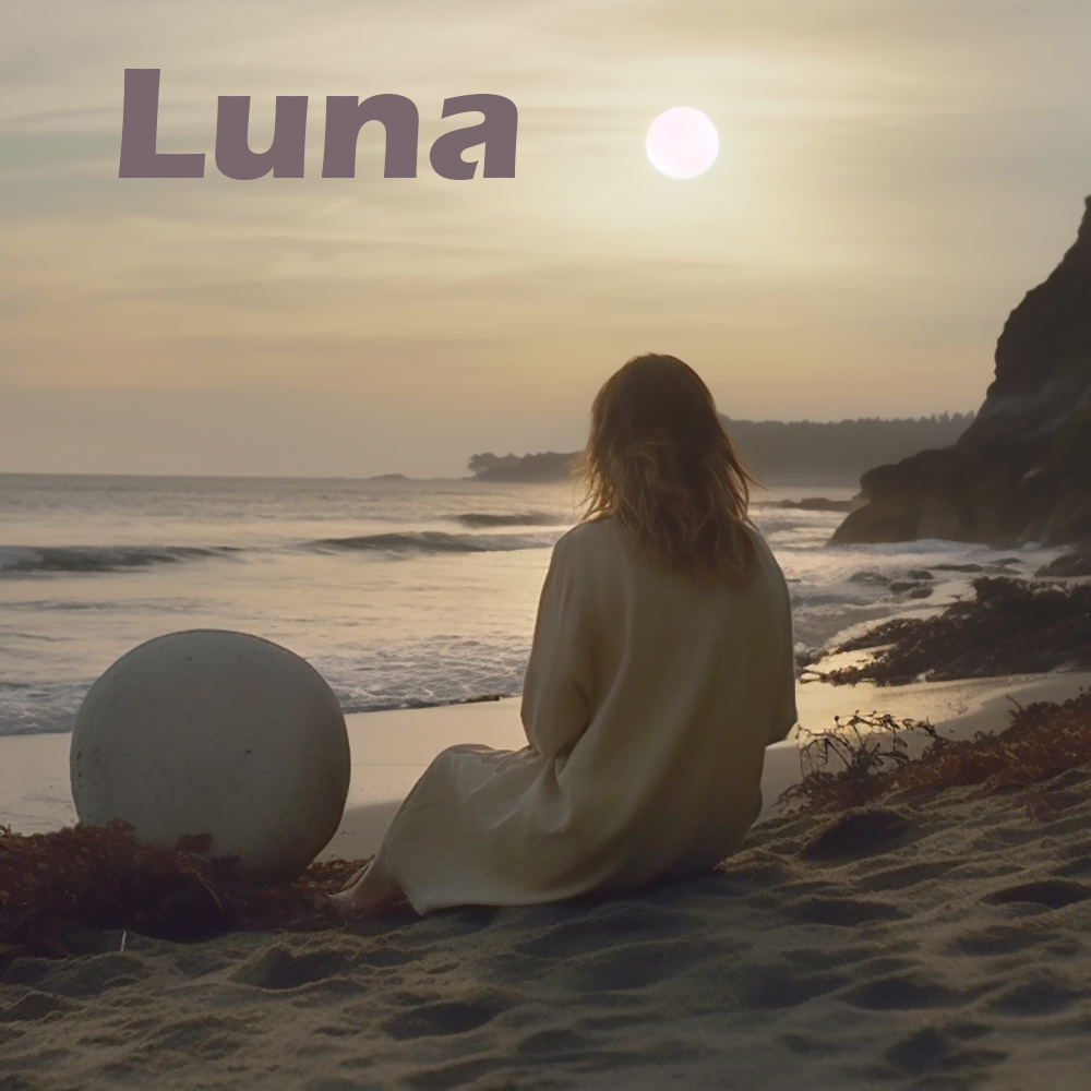woman sitting next to a fallen satelite looking at sea